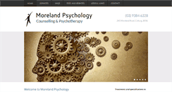 Desktop Screenshot of morelandpsychology.com.au